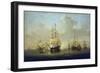 The 'Queen Charlotte', a New 104-Gun Warship, at Spithead (England) 1790, on the Eve of the French-William Anderson-Framed Giclee Print