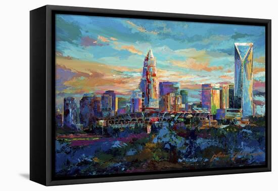 The Queen City Charlotte North Carolina-Jace D. McTier-Framed Stretched Canvas