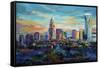 The Queen City Charlotte North Carolina-Jace D. McTier-Framed Stretched Canvas