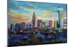 The Queen City Charlotte North Carolina-Jace D. McTier-Mounted Giclee Print