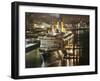 The Queen Elizabeth II Prepares to Dock at the Port of New Orleans, Mississippi River, c.2006-Alex Brandon-Framed Photographic Print