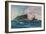 'The Queen Elizabeth off Gibraltar', c1918 (1919)-Charles Dixon-Framed Giclee Print