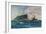 'The Queen Elizabeth off Gibraltar', c1918 (1919)-Charles Dixon-Framed Giclee Print