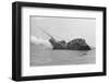 The Queen Elizabeth Rotts in Harbor-null-Framed Photographic Print