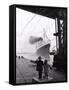 The Queen Elizabeth Sails from Southampton, 1968-null-Framed Stretched Canvas