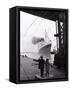 The Queen Elizabeth Sails from Southampton, 1968-null-Framed Stretched Canvas