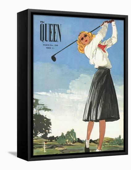 The Queen, Golf Womens Magazine, UK, 1940-null-Framed Stretched Canvas