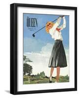 The Queen, Golf Womens Magazine, UK, 1940-null-Framed Giclee Print