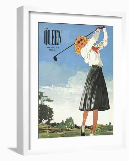 The Queen, Golf Womens Magazine, UK, 1940-null-Framed Giclee Print