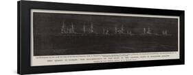 The Queen in Dublin, the Illumination of the Ships of the Channel Fleet in Kingstown Harbour-William Lionel Wyllie-Framed Giclee Print