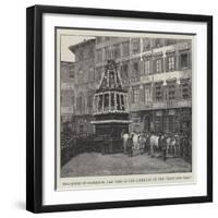 The Queen in Florence, Car Used in the Ceremony of the Dove and Car-null-Framed Giclee Print