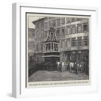 The Queen in Florence, Car Used in the Ceremony of the Dove and Car-null-Framed Giclee Print