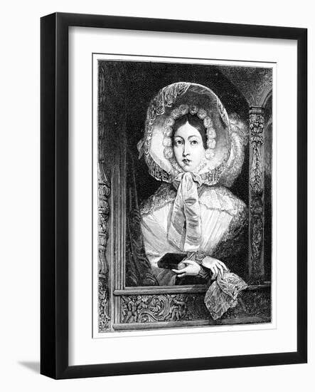 The Queen in the Royal Gallery, C1850S-null-Framed Giclee Print