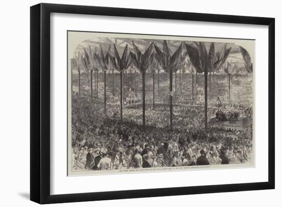 The Queen Laying the First Stone of the Royal Albert Hall of Arts and Sciences, Kensington-Gore-Charles Robinson-Framed Giclee Print