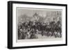 The Queen Leaving Buckingham Palace-William Heysham Overend-Framed Giclee Print