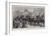 The Queen Leaving Buckingham Palace-William Heysham Overend-Framed Giclee Print