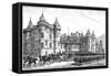 The Queen Leaving Holyrood Palace, Edinburgh, 1886-null-Framed Stretched Canvas