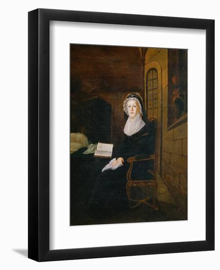 The Queen Marie Antoinette in the Prison of Temple, 1793-null-Framed Premium Giclee Print