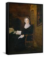 The Queen Marie Antoinette in the Prison of Temple, 1793-null-Framed Stretched Canvas