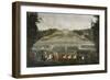 The Queen Marie Lescszinska Visiting Vaux Le Vicomte by Jean-Baptiste Martin-null-Framed Giclee Print