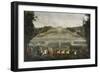 The Queen Marie Lescszinska Visiting Vaux Le Vicomte by Jean-Baptiste Martin-null-Framed Giclee Print