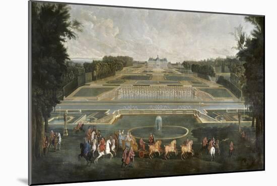 The Queen Marie Lescszinska Visiting Vaux Le Vicomte by Jean-Baptiste Martin-null-Mounted Giclee Print