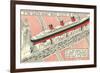 The Queen Mary on Fifth Avenue-null-Framed Premium Giclee Print