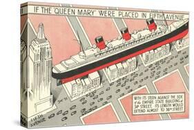 The Queen Mary on Fifth Avenue-null-Stretched Canvas