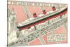 The Queen Mary on Fifth Avenue-null-Stretched Canvas