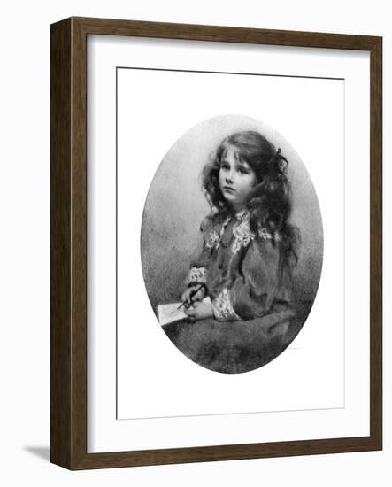 The Queen Mother as a Child, C 1905-Mabel Emily Hankey-Framed Giclee Print