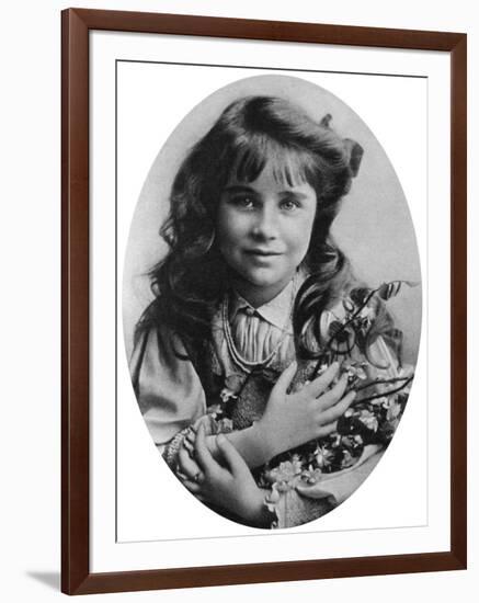 The Queen Mother at Seven Years Old, 1907-null-Framed Giclee Print