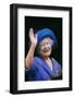 The Queen Mother leaving King Edward VII hospital-Associated Newspapers-Framed Photo