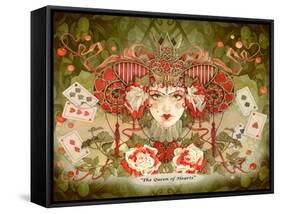 The Queen of Hearts-Linda Ravenscroft-Framed Stretched Canvas