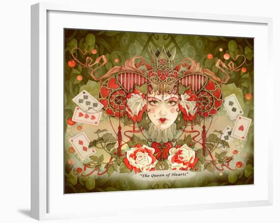 The Queen of Hearts-Linda Ravenscroft-Framed Giclee Print