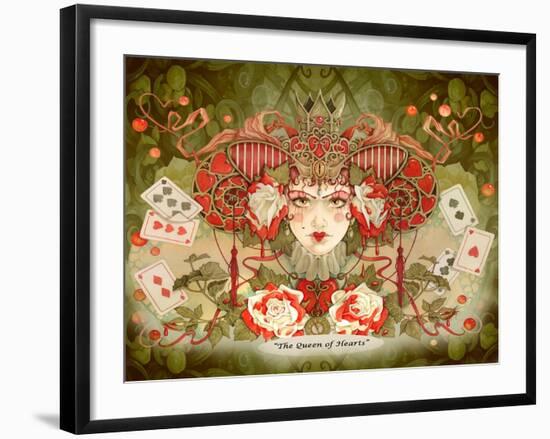 The Queen of Hearts-Linda Ravenscroft-Framed Giclee Print