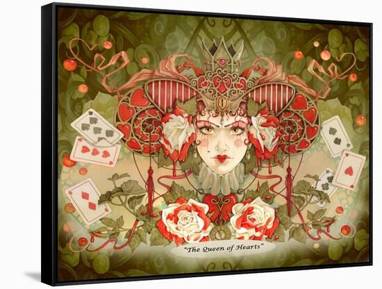 The Queen of Hearts-Linda Ravenscroft-Framed Stretched Canvas