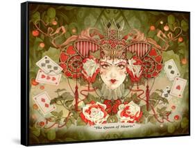 The Queen of Hearts-Linda Ravenscroft-Framed Stretched Canvas