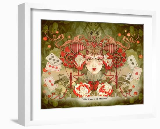 The Queen of Hearts-Linda Ravenscroft-Framed Giclee Print