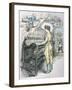 The Queen of Industry, or the New South by Thomas Nast-null-Framed Giclee Print