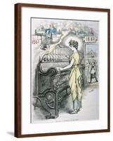 The Queen of Industry, or the New South by Thomas Nast-null-Framed Giclee Print