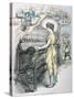 The Queen of Industry, or the New South by Thomas Nast-null-Stretched Canvas