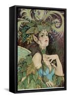 The Queen of Leaves-Linda Ravenscroft-Framed Stretched Canvas