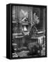 The Queen of Romania Playing the Organ, 1904-null-Framed Stretched Canvas