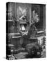 The Queen of Romania Playing the Organ, 1904-null-Stretched Canvas