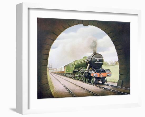 The 'Queen of Scots' of the North Eastern Railway, Illustration from 'The Wonder Book of…-English School-Framed Giclee Print