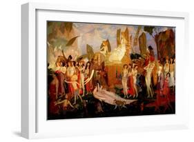 The Queen of Sheba, 1923 (Tempera on Panel)-John Duncan-Framed Giclee Print