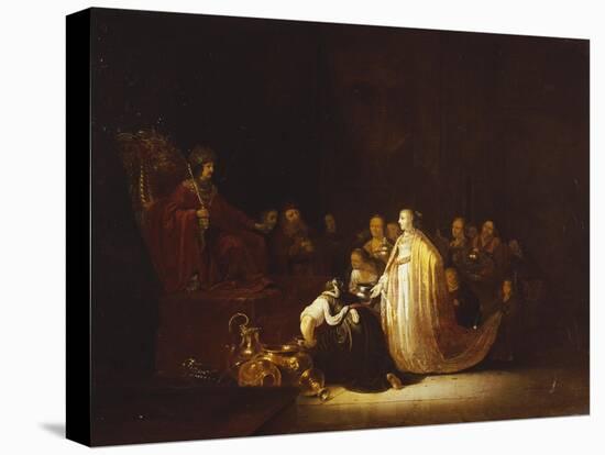 The Queen of Sheba before King Solomon-Jacob Willemsz de Wet-Stretched Canvas