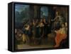 The Queen of Sheba before Solomon, before 1640-Frans Francken II-Framed Stretched Canvas