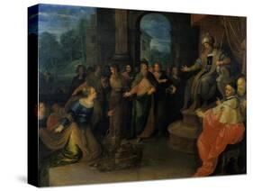The Queen of Sheba before Solomon, before 1640-Frans Francken II-Stretched Canvas