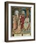 The Queen of Sheba before Solomon, Miniature from the Grimani Breviary, Manuscript, Italy-null-Framed Giclee Print